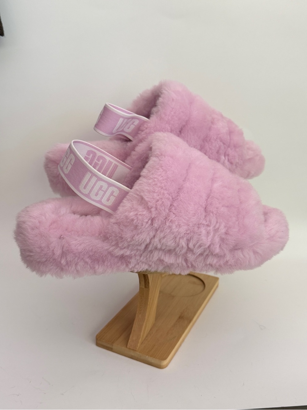 UGG Fluff Yeah Slide Platform Slippers Nightfall Lilac Purple Size 9 EUC